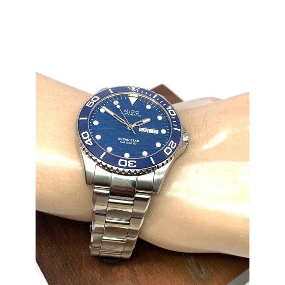 Mido Men's Watch M0424301104100 Ocean Star Swiss Automatic Day Date Steel 42.5mm - Picture 5 of 14
